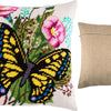 Needlepoint Pillow Kit "Swallowtail on Field Bindweed"