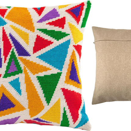 Needlepoint Pillow Kit "Stained Glass"