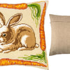 Needlepoint Pillow Kit "Rabbit with Carrots"
