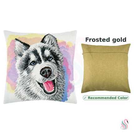 Needlepoint Pillow Kit "Husky"