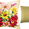 Needlepoint Pillow Kit "Zinnias"