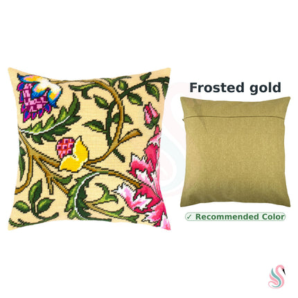 Needlepoint Pillow Kit "Climbing Rose. Tree"