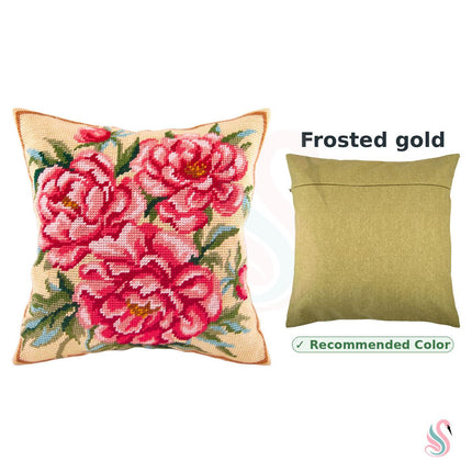 Needlepoint Pillow Kit "Peony"