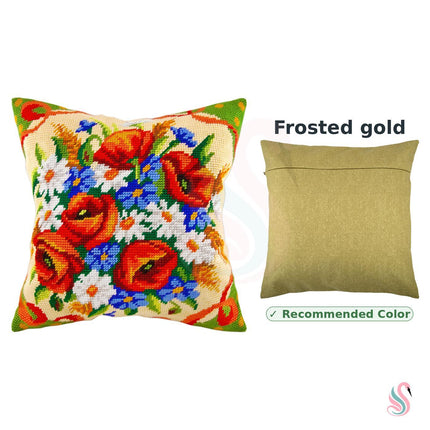 Needlepoint Pillow Kit "Bouquet of Wildflower"