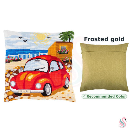 Needlepoint Pillow Kit "Promenade des Anglais"
