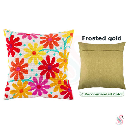 Needlepoint Pillow Kit "Garden Cosmos"