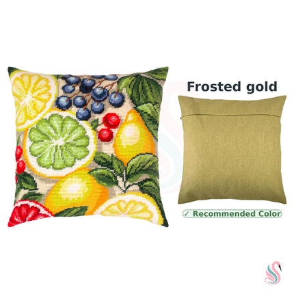 Needlepoint Pillow Kit "Fruit fiesta"