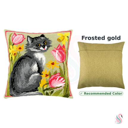 Needlepoint Pillow Kit "Kitty"