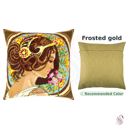 Needlepoint Pillow Kit "Primrose"