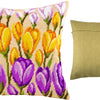 Needlepoint Pillow Kit "Crocuses"