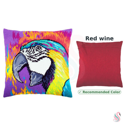 Needlepoint Pillow Kit "Macaw"