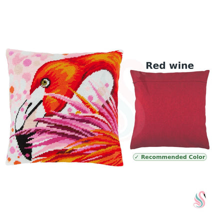 Needlepoint Pillow Kit "Flamingo"