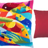 Needlepoint Pillow Kit "Abstract Fish"