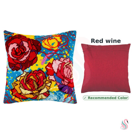 Needlepoint Pillow Kit "Stained Glass"
