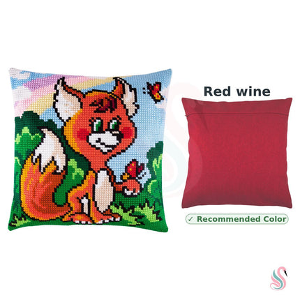 Cross Stitch Pillow Kit "Little Fox"