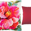 Cross Stitch Pillow Kit "Hibiscus"