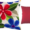 Cross Stitch Pillow Kit "Fantasy Flowers"