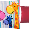 Cross Stitch Pillow Kit "Giraffes"