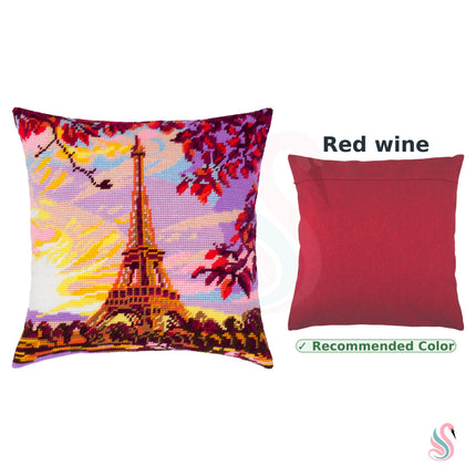 Needlepoint Pillow Kit "Evening Paris"