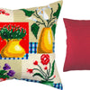 Needlepoint Pillow Kit "Vases and Flowers"