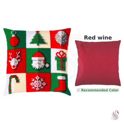 Cross Stitch Pillow Kit "Christmas mood"