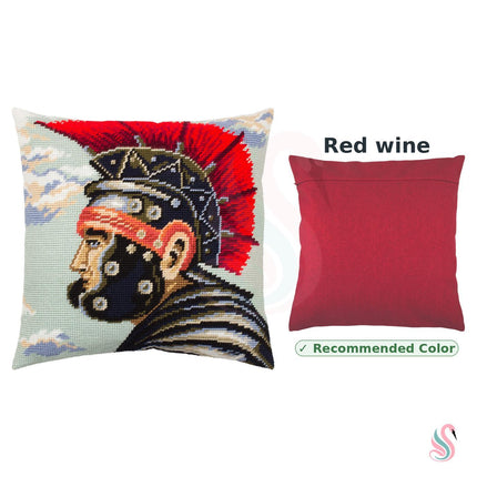 Needlepoint Pillow Kit "Roman Centurion"