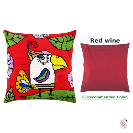 Needlepoint Pillow Kit "Parrot"