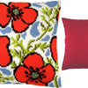 Cross Stitch Pillow Kit "Poppies"