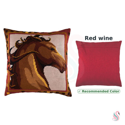 Needlepoint Pillow Kit "Stallion"