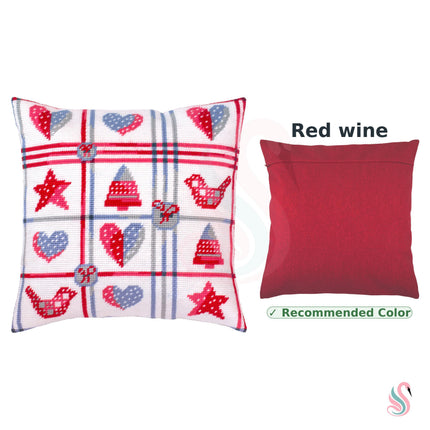 Needlepoint Pillow Kit "Christmas Collage"