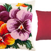 Cross Stitch Pillow Kit "Pansies"