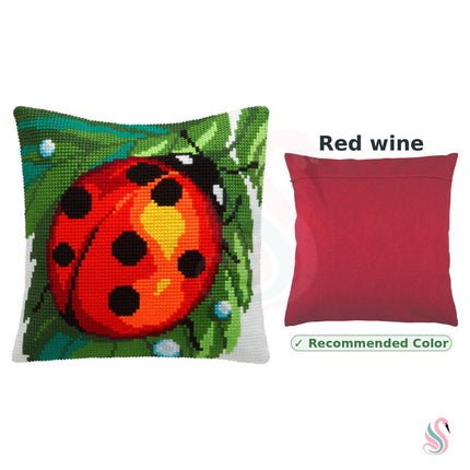 Cross Stitch Pillow Kit "Ladybug"