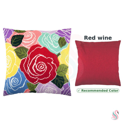 Needlepoint Pillow Kit "Roses"
