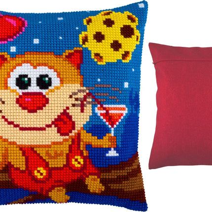 Cross Stitch Pillow Kit "March Cat"