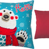 Needlepoint Pillow Kit "Bear with a Scarf"