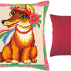 Needlepoint Pillow Kit "A Fox in Flowers"