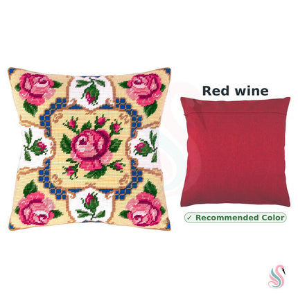 Needlepoint Pillow Kit "Roses"
