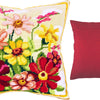 Needlepoint Pillow Kit "Zinnias"