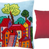 Cross Stitch Pillow Kit "Italian Town"