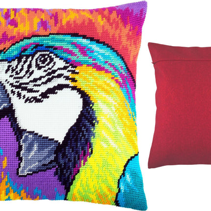 Needlepoint Pillow Kit "Macaw"