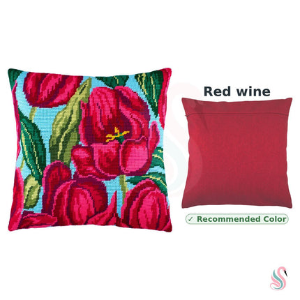 Needlepoint Pillow Kit "Tulips"