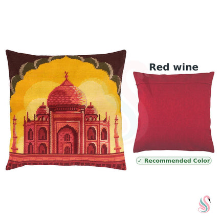 Needlepoint Pillow Kit "Taj Mahal"