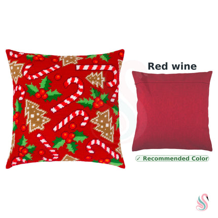 Needlepoint Pillow Kit "A fabulous Christmas"