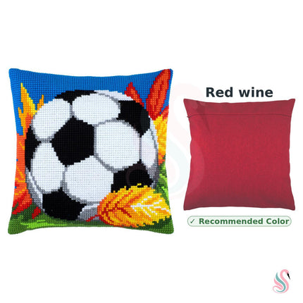 Cross Stitch Pillow Kit "Soccer"