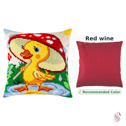 Cross Stitch Pillow Kit "Duckling"