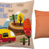 Needlepoint Pillow Kit "Adventures Are Calling"