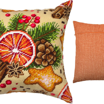 Needlepoint Pillow Kit "Mulled Wine"