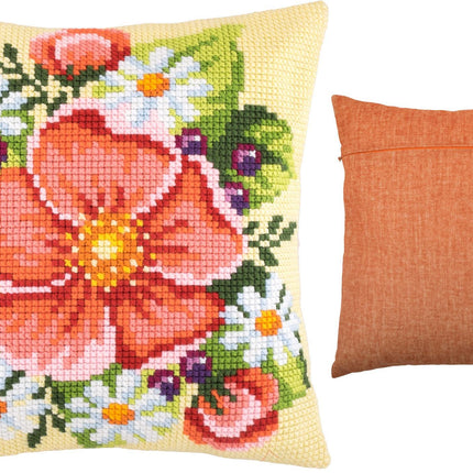 Cross Stitch Pillow Kit "Bouquet"