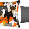 Needlepoint Pillow Kit "Cat choir"