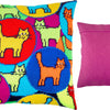 Needlepoint Pillow Kit "Kaleidoscope of Cats"